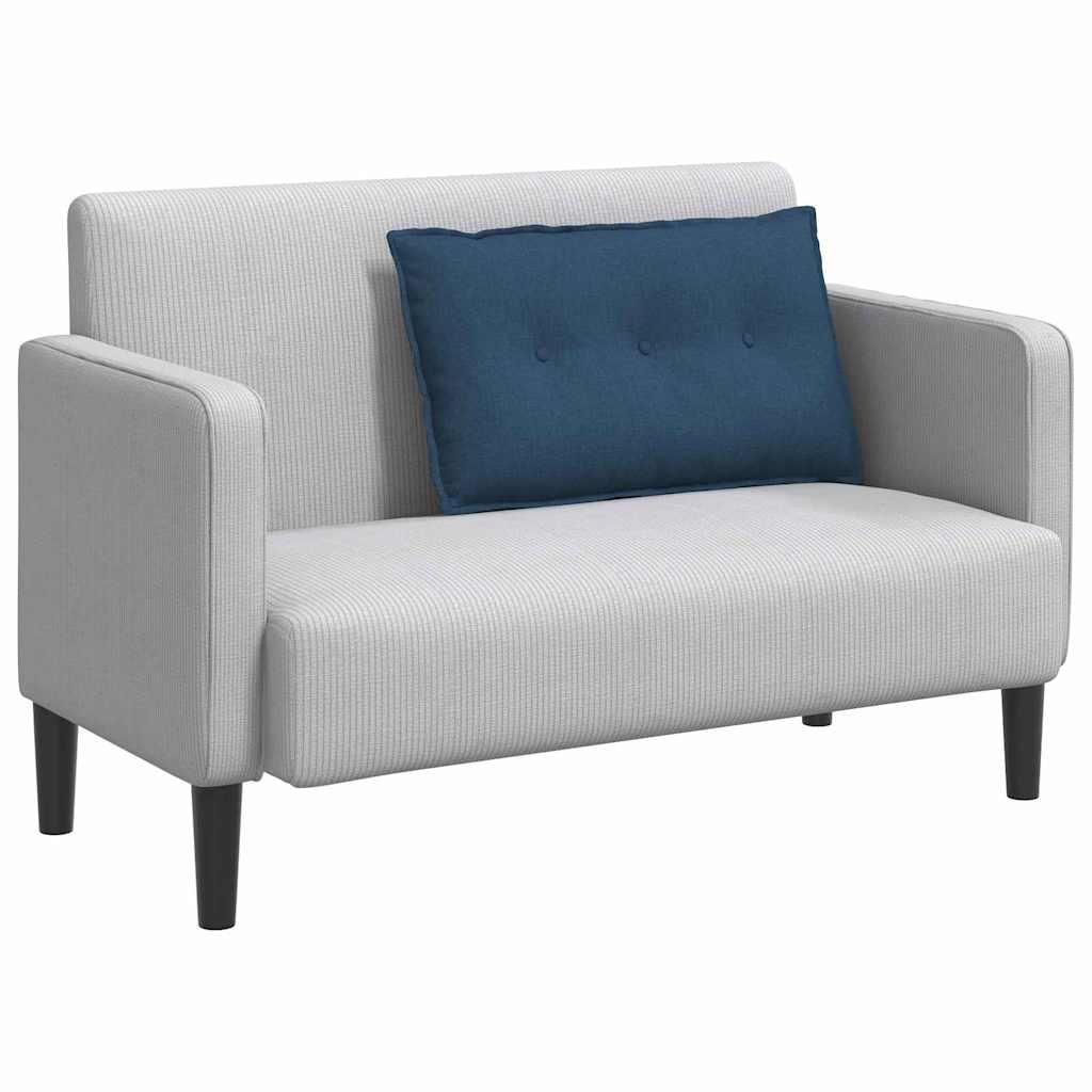 Vidaxl rugkussen blauw 80 x 19 x 50 cm stof