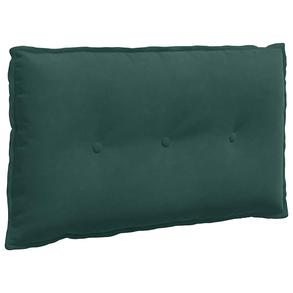 Vidaxl rugkussen donkergroen 80 x 50 x 19 cm katoen stof