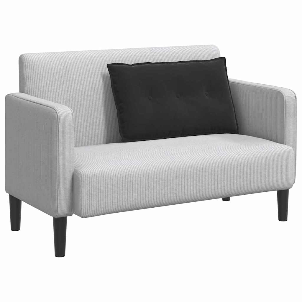 Vidaxl rugkussen zwart 80 x 50 x 19 cm katoen stof