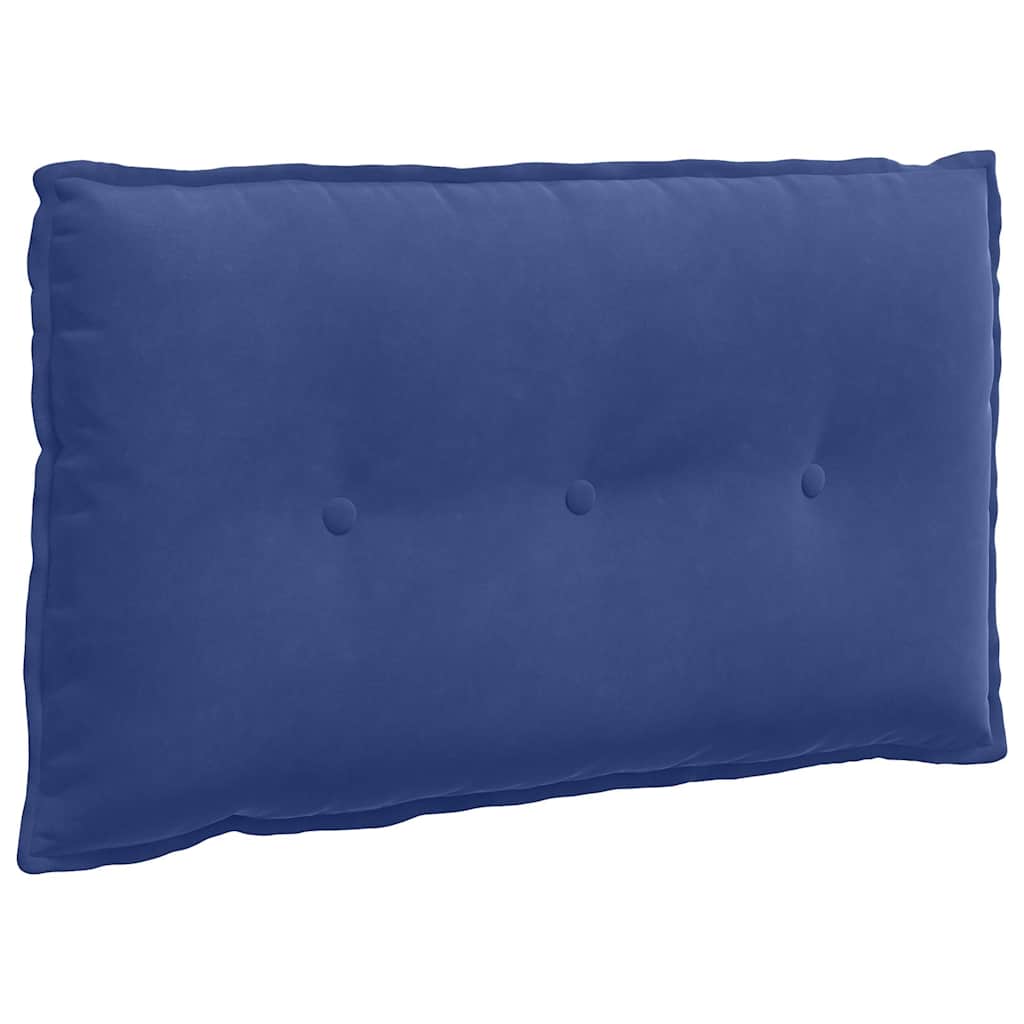 Vidaxl rugkussen politieblauw 80 x 50 x 19 cm katoen stof