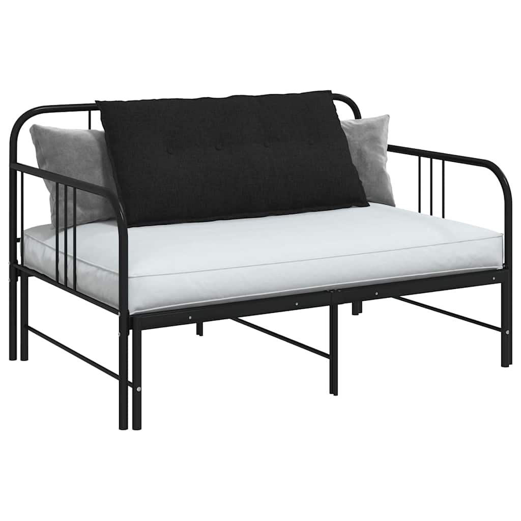 Vidaxl rugkussen zwart 100 x 19 x 50 cm stof