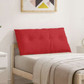 Vidaxl rugkussen rood 100 x 50 x 19 cm stof