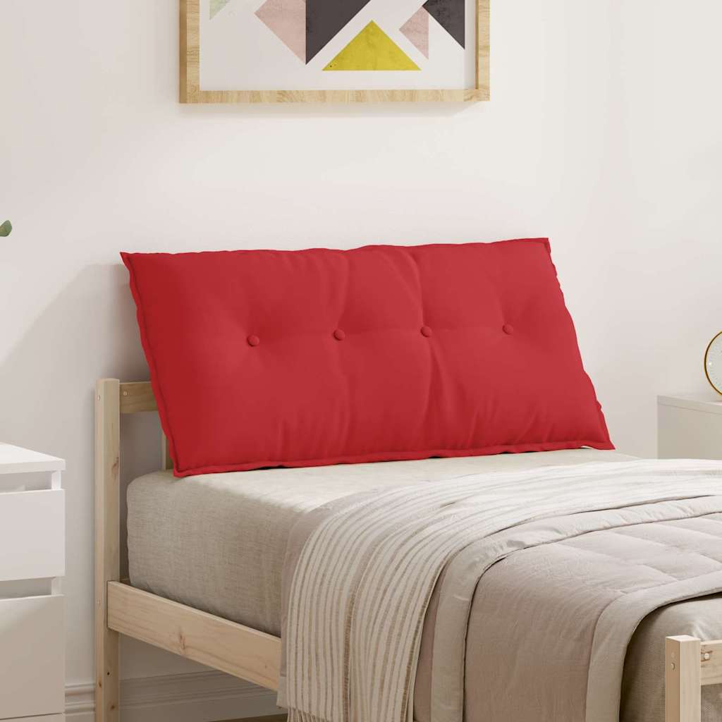 Vidaxl rugkussen rood 100 x 50 x 19 cm stof
