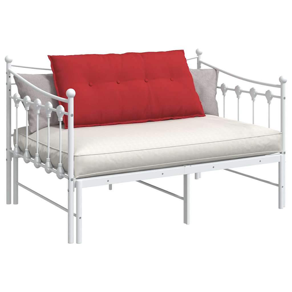 Vidaxl rugkussen rood 100 x 19 x 50 cm stof