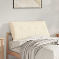 Vidaxl rugkussen crème 100 x 50 cm cordstof