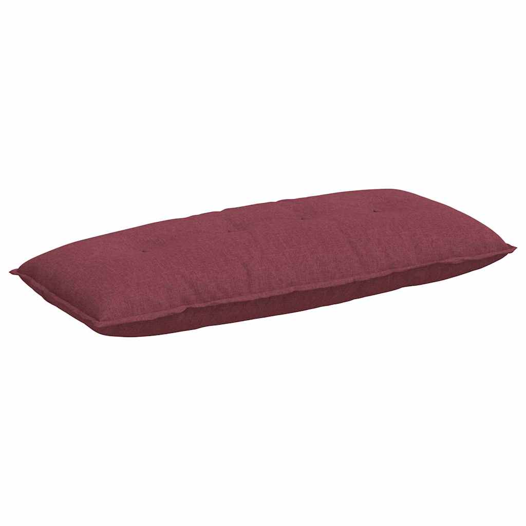 Vidaxl rugkussen wijnrood 120 x 50 x 19 cm stof