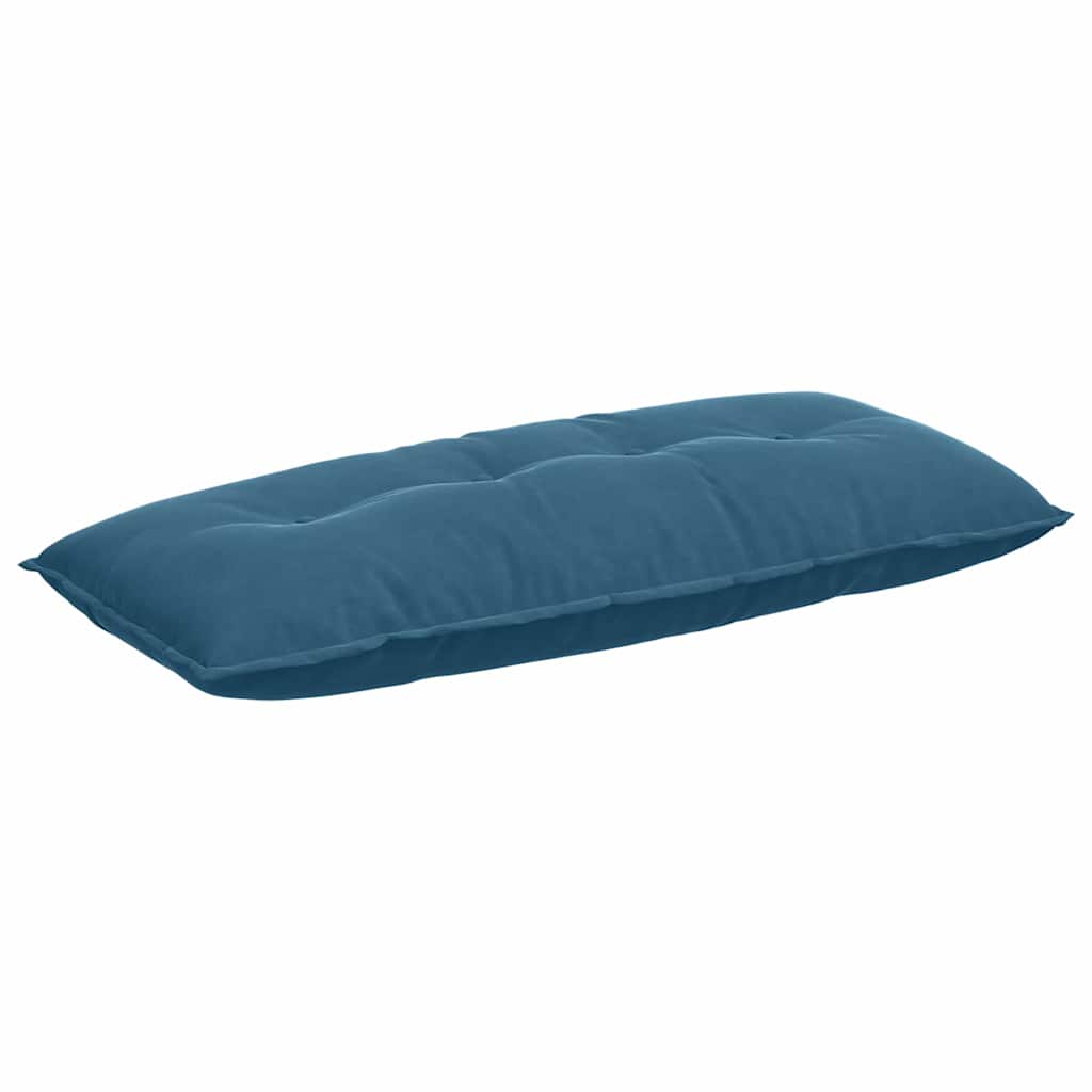 Vidaxl rugkussen blauw 120 x 50 cm cordstof