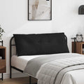 Vidaxl rugkussen zwart 120 x 50 cm microvezel stof