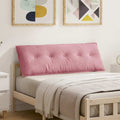 Vidaxl rugkussen roze 140 x 50 cm cordstof