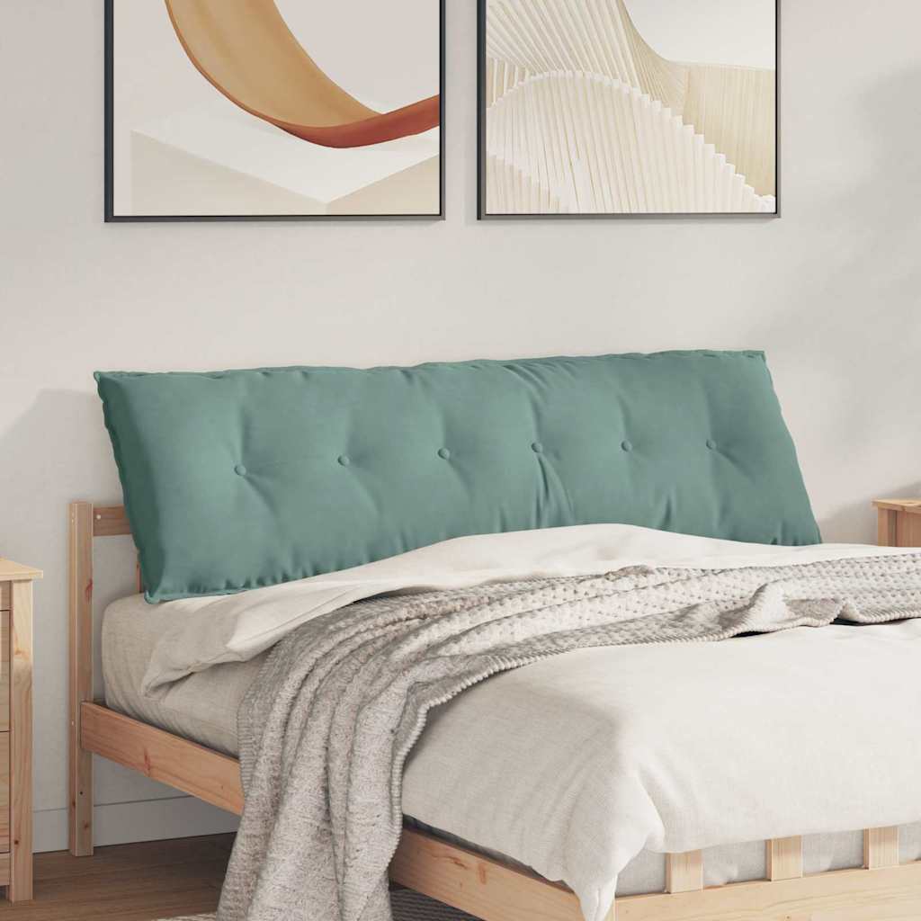Vidaxl rugkussen zeegroen 160 x 50 x 19 cm katoen stof
