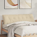 Vidaxl rugkussen crème 180 x 50 x 19 cm stof