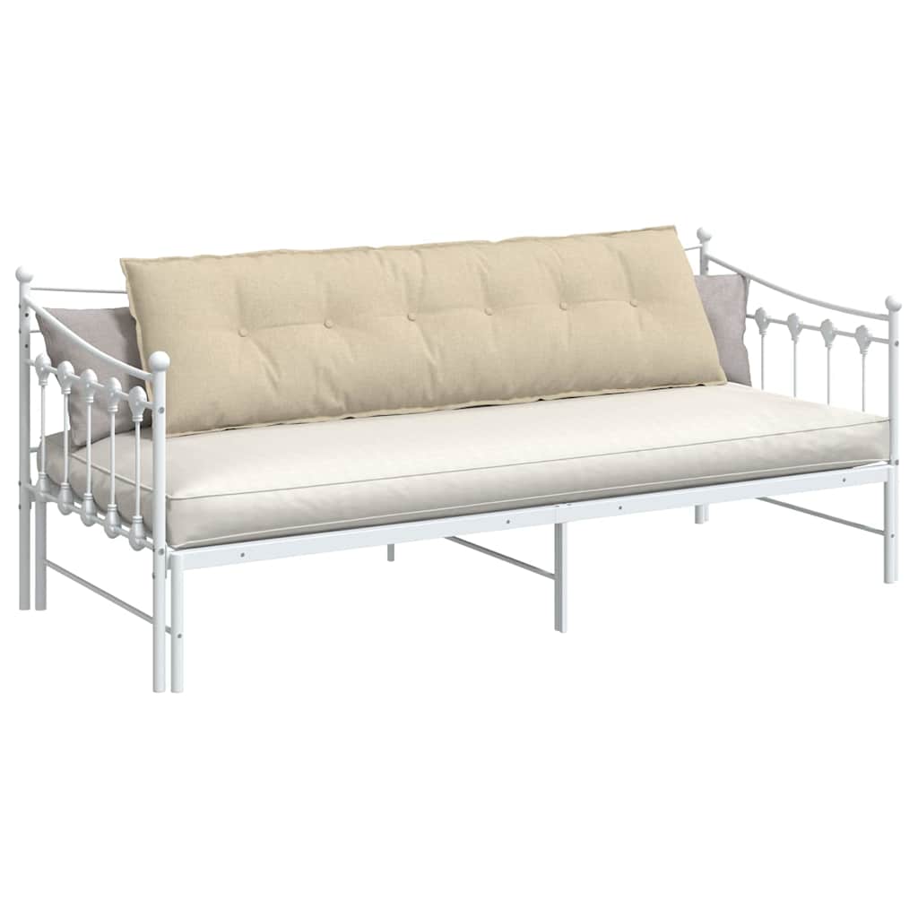 Vidaxl rugkussen crème 180 x 50 x 19 cm stof