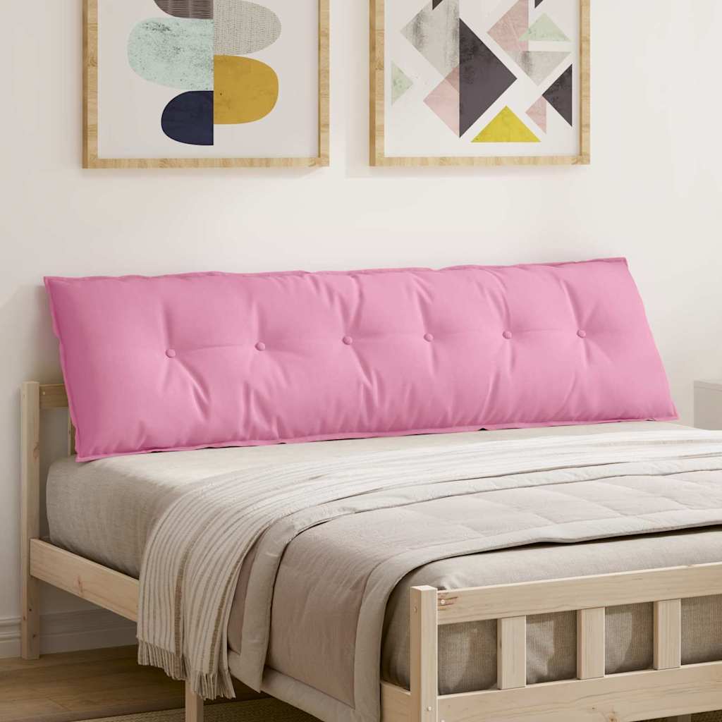 Vidaxl rugkussen roze 180 x 50 x 19 cm stof