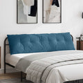 Vidaxl rugkussen blauw 180 x 50 x 19 cm katoen stof