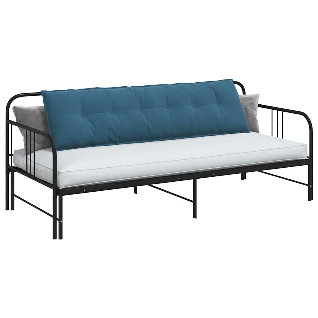 Vidaxl rugkussen blauw 180 x 50 x 19 cm katoen stof