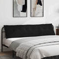 Vidaxl rugkussen zwart 200 x 19 x 50 cm stof