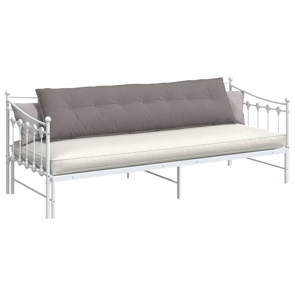 Vidaxl rugkussen taupe 200 x 19 x 50 cm stof