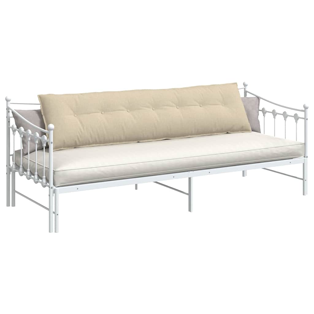 Vidaxl rugkussen crème 200 x 19 x 50 cm stof