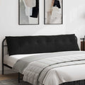 Vidaxl rugkussen zwart 200 x 50 cm cordstof