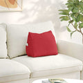 Vidaxl rugkussen rood 45 x 20 x 35 cm stof