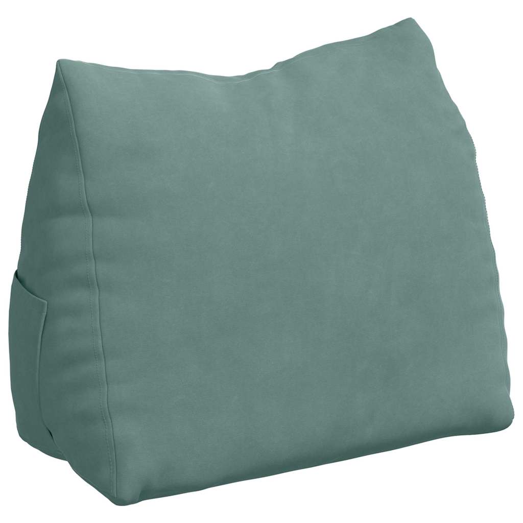 Vidaxl rugkussen zeegroen 45 x 20 x 35 cm cordstof