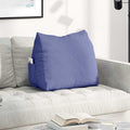 Vidaxl rugkussen jeans blauw 60 x 20 x 50 cm stof