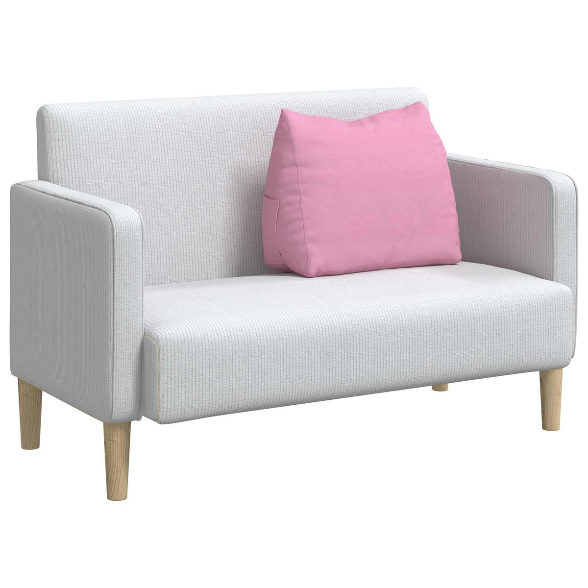 Vidaxl rugkussen roze 60 x 50 x 20 cm stof