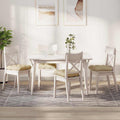 Vidaxl zitkussens 4 pcs crème 40 x 40 x 12 cm stof