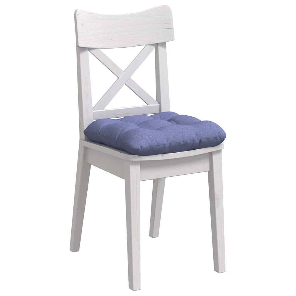 Vidaxl zitkussens 4 pcs jeans blauw 40 x 40 x 12 cm stof