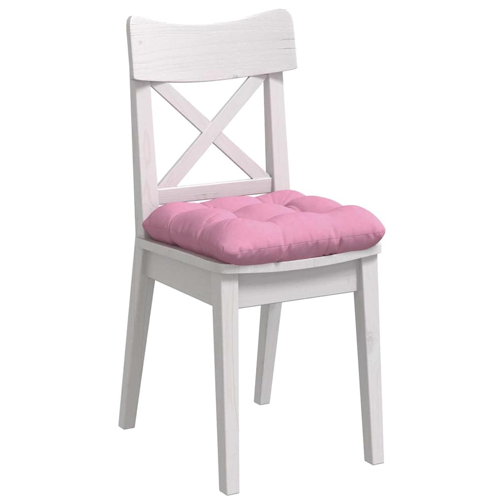 Vidaxl zitkussens 4 pcs roze 40 x 40 x 12 cm stof