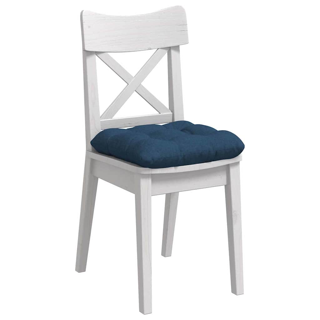 Vidaxl zitkussens 4 pcs blauw 45 x 45 x 12 cm stof