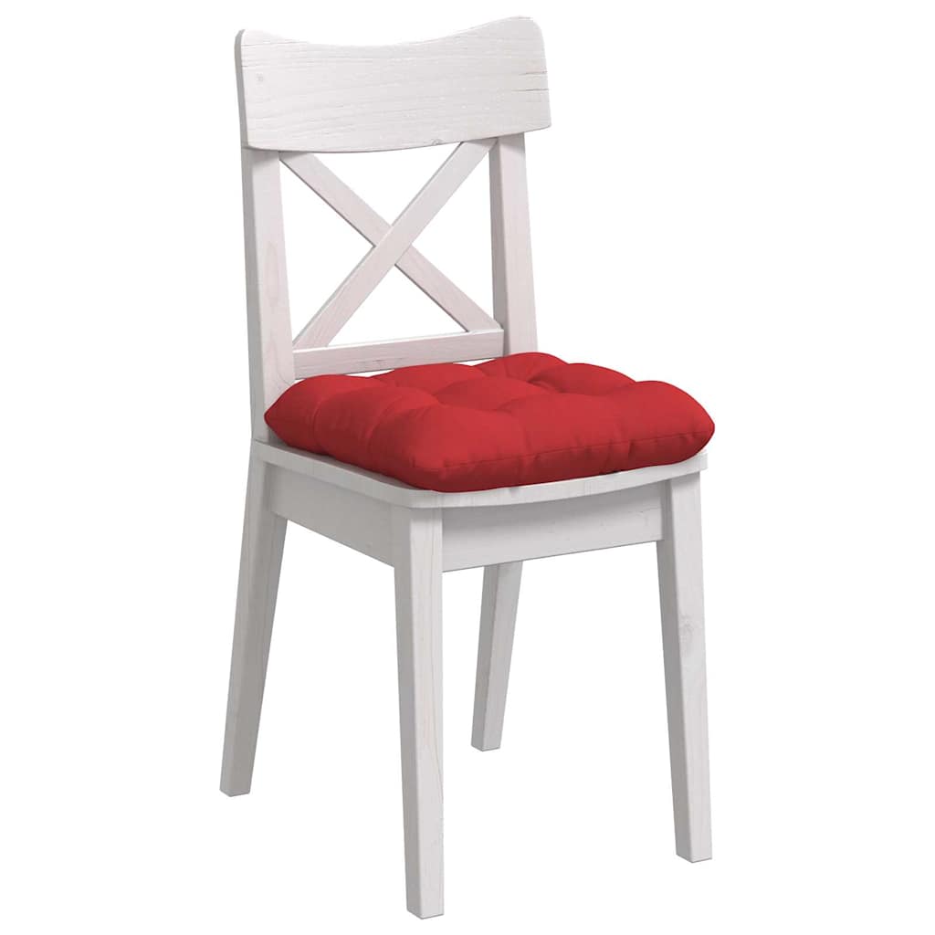 Vidaxl zitkussens 4 pcs rood 45 x 45 x 12 cm stof