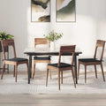 Vidaxl zitkussens 4 pcs zwart 40 x 40 x 3 cm stof