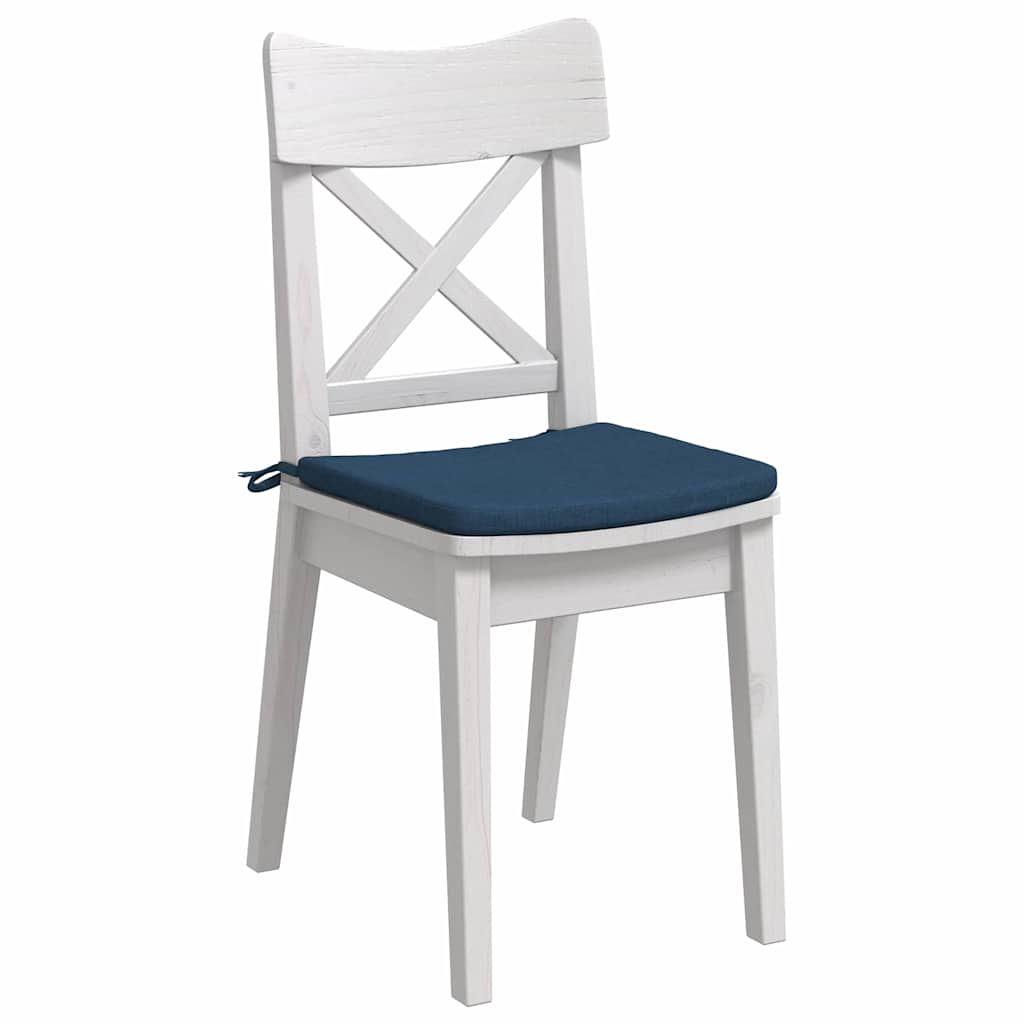 Vidaxl zitkussens 4 pcs blauw 40 x 40 x 3 cm stof