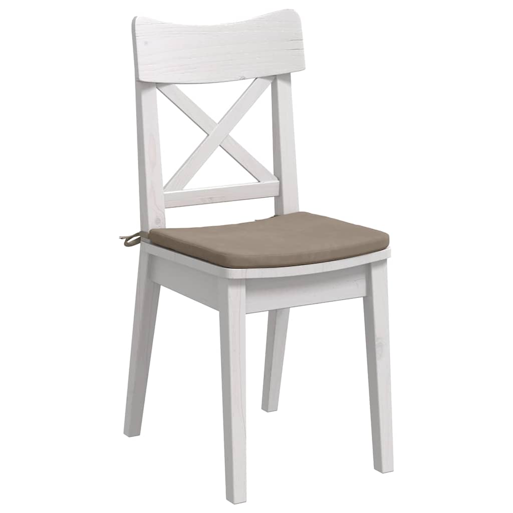 Vidaxl zitkussens 4 pcs taupe 40 x 40 x 3 cm microvezel stof