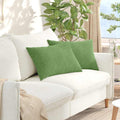 Vidaxl sofa kussens 2 stuks lichtgroen 60 x 40 cm cordstof