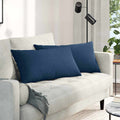 Vidaxl sofa kussens 2 st stof blauw 80 x 40 cm