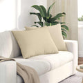 Vidaxl sofa kussens 2 pcs crème 70 x 50 cm stof