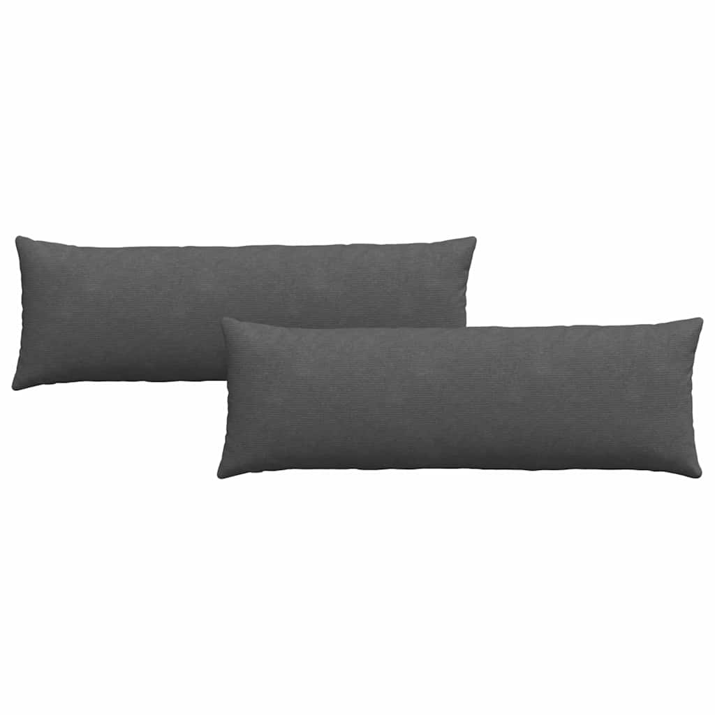 Vidaxl sofa kussens 2 stuks donkergrijs 120 x 40 cm cordstof