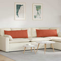 Vidaxl sofa kussens 2 stuks rood-oranje 120 x 40 cm cordstof