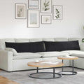 Vidaxl sofa kussens 2 stuks zwart 145 x 40 cm cordstof