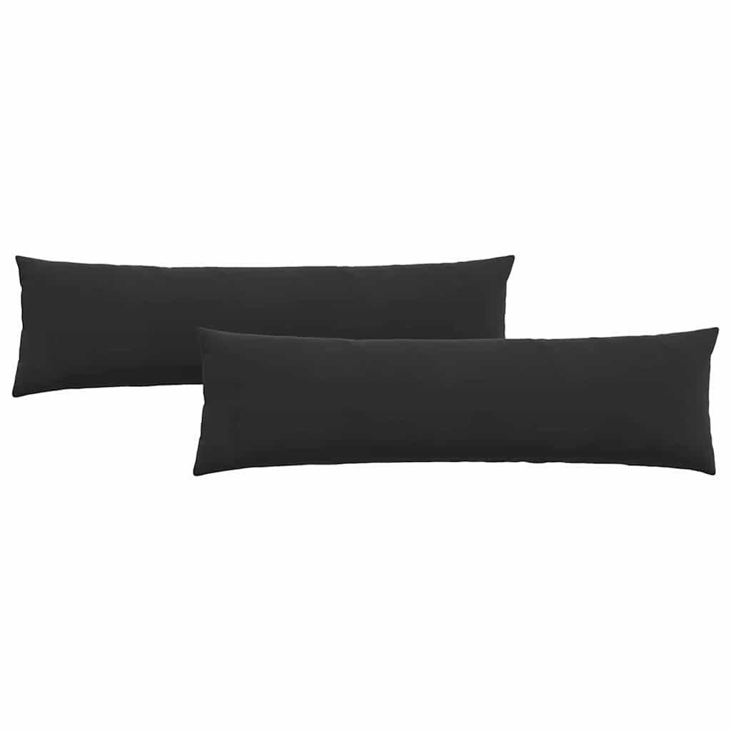 Vidaxl sofa kussens 2 stuks zwart 145 x 40 cm cordstof