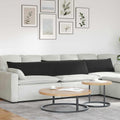 Vidaxl sofa kussens 2 stuks zwart 200 x 40 cm cordstof