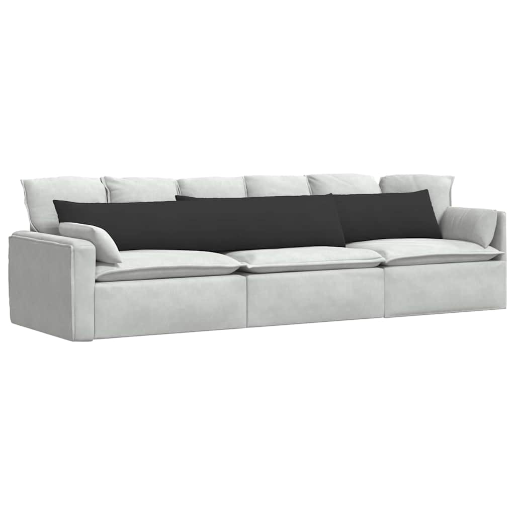 Vidaxl sofa kussens 2 st stof zwart 200 x 40 cm
