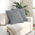 Vidaxl sofa kussens 2 pcs lichtgrijs 60 x 60 cm stof
