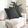 Vidaxl sofa kussens 2 stuks donkergrijs 60 x 60 cm cordstof