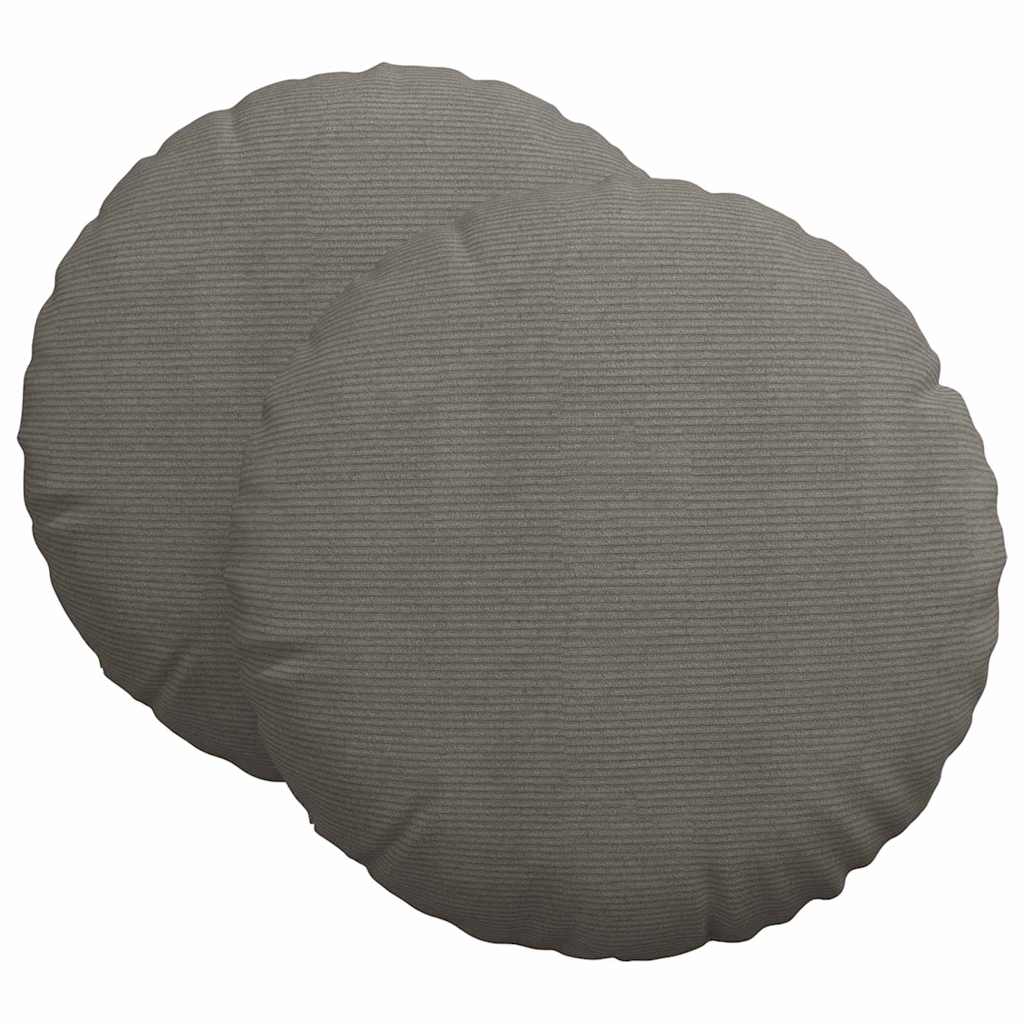 Vidaxl zitkussens 2 pcs lichtgrijs ø 80 cm katoen stof