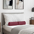 Vidaxl bolster kussens 2 st stof wijnrood ø 15 x 40 cm