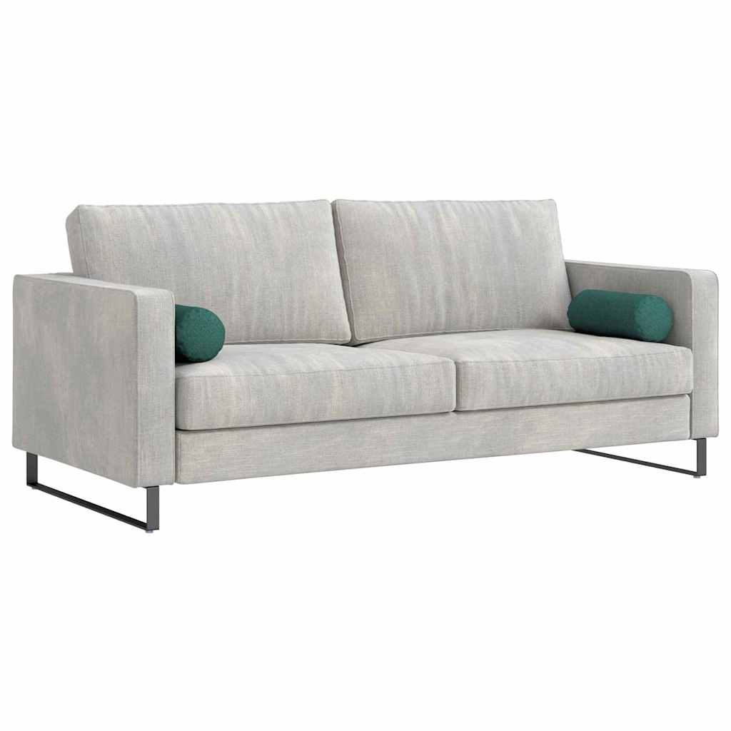 Vidaxl bolster kussens 2 st stof donkergroen ø 15 x 40 cm