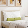 Vidaxl bolster kussens 2 st stof lichtgroen ø 15 x 40 cm